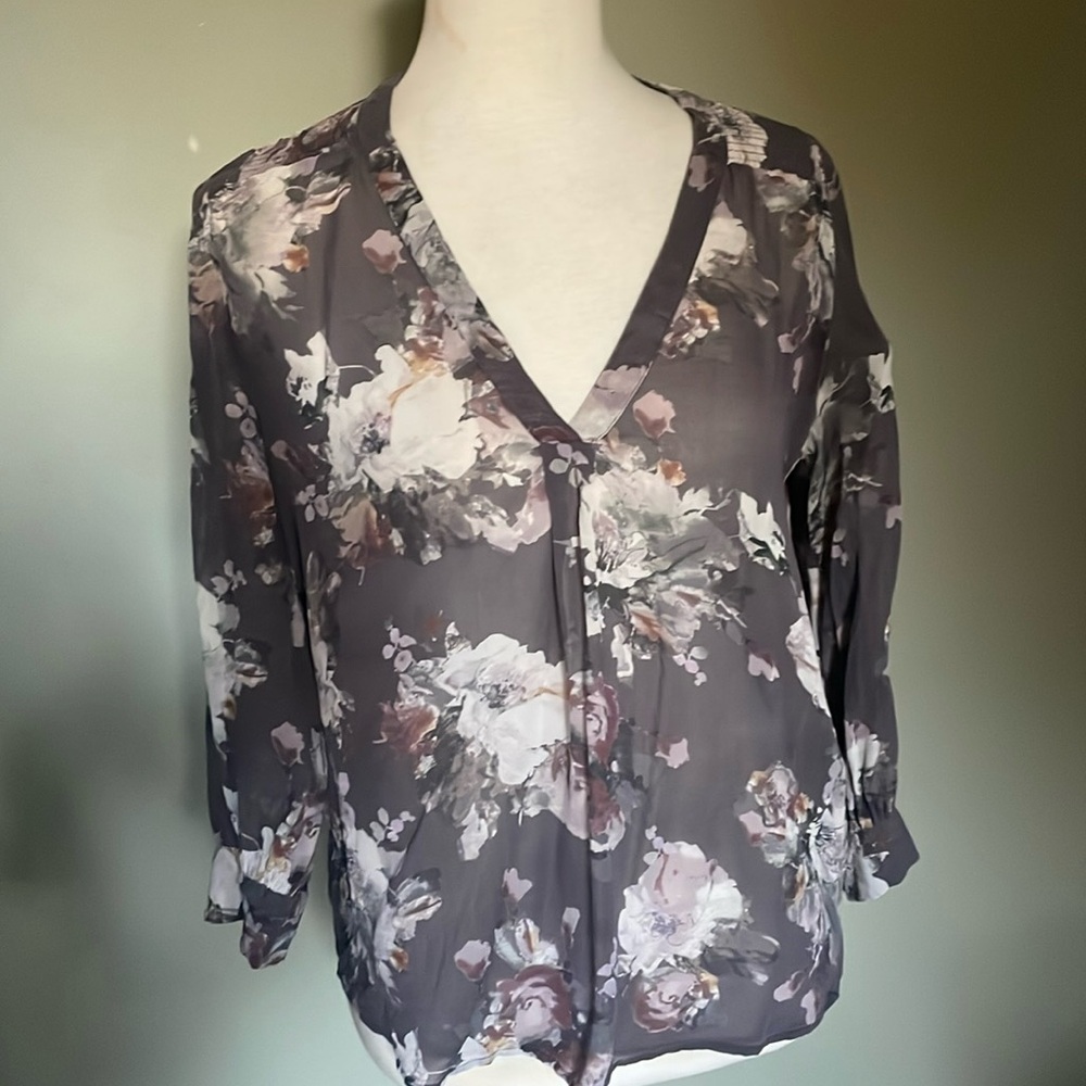 Joie silk v neck blouse size S